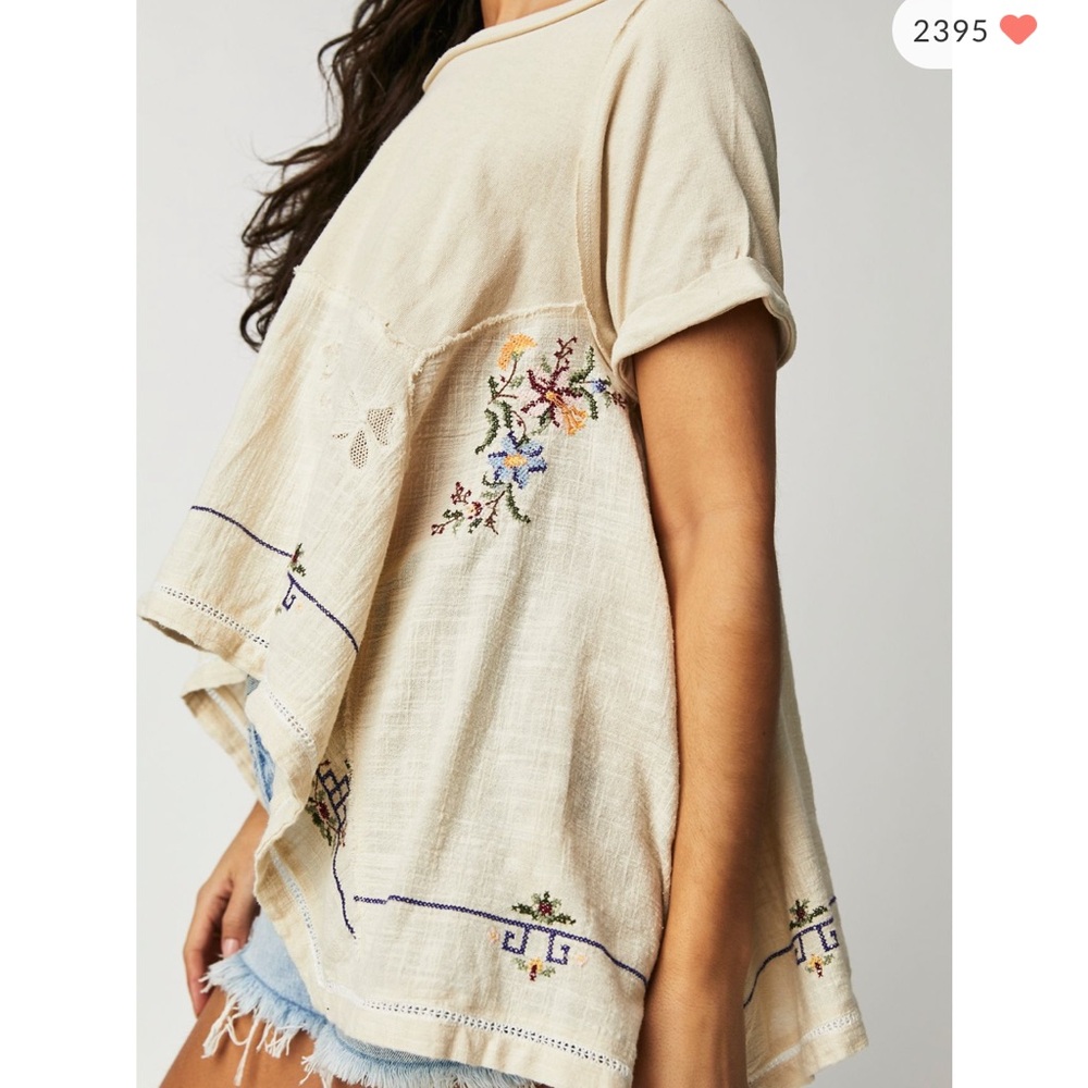 NWT Embroidered free people tunic